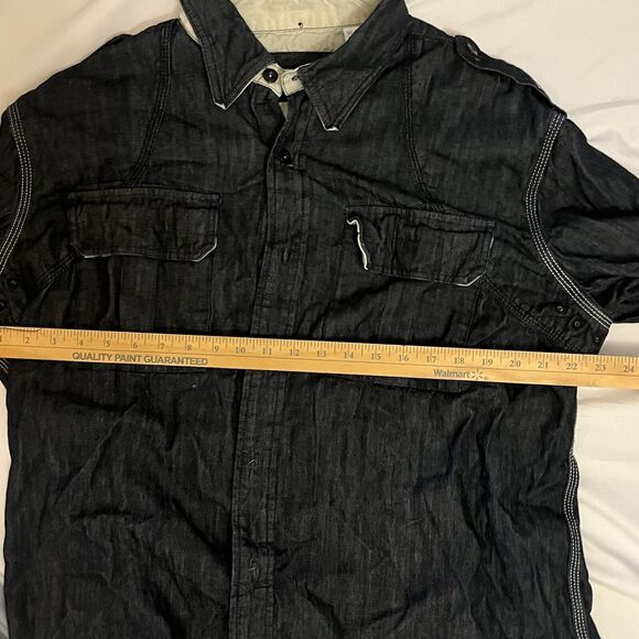 PARASUCO Denim Legend Men 3XL Long Sleeve Button Shirt Blue - Picture 6 of 7